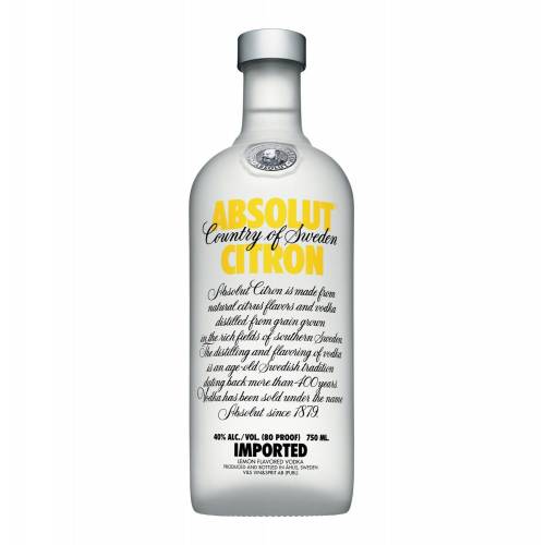 Vodka Absolut Citron 1L