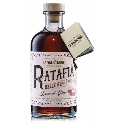 Ratafià of the Alps Liqueur with cherry La Valdotaine