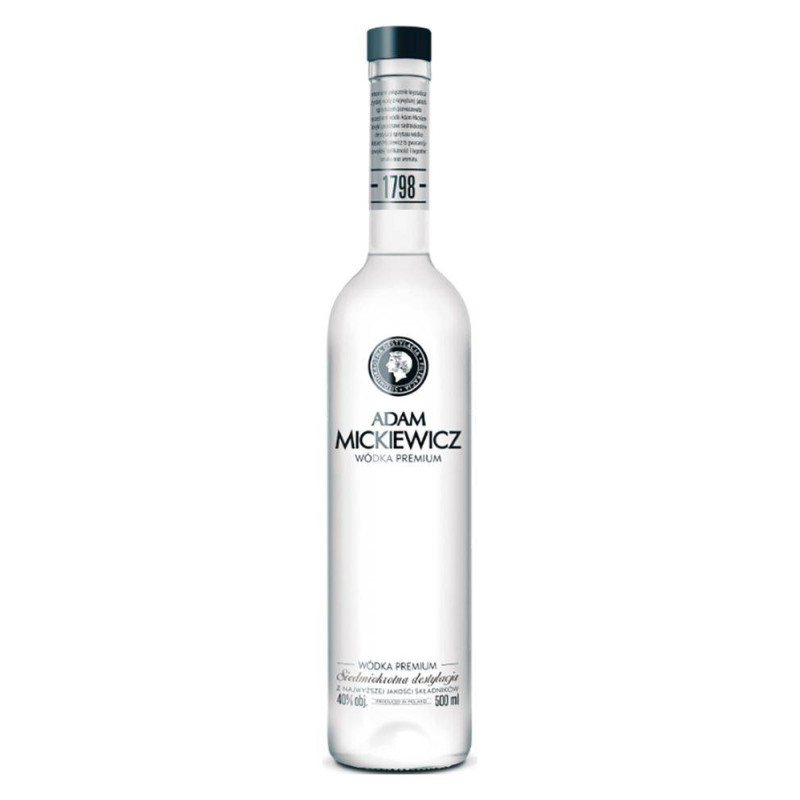 Adam Mickiewicz ポーランド ウォッカ プレミア　1000ml Vodka Adam Mickiewicz Premium 1L – Polish Vodka | Bottega Alcolica