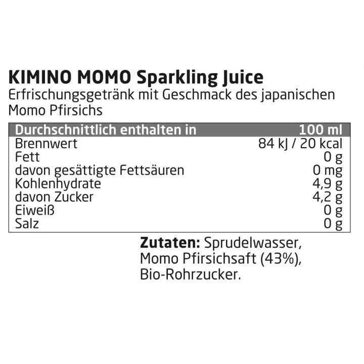 Momo Sparkling Juice