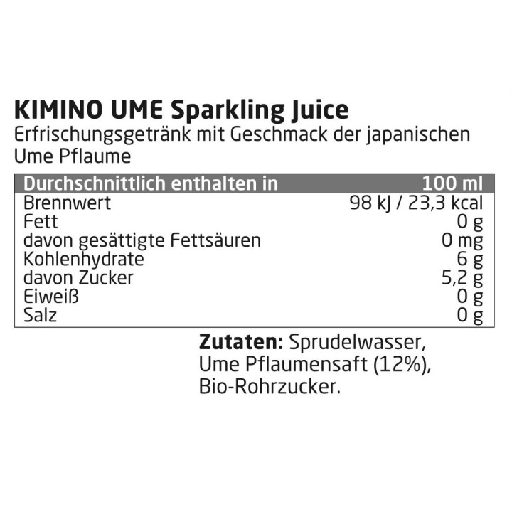 Ume Sparkling Juice