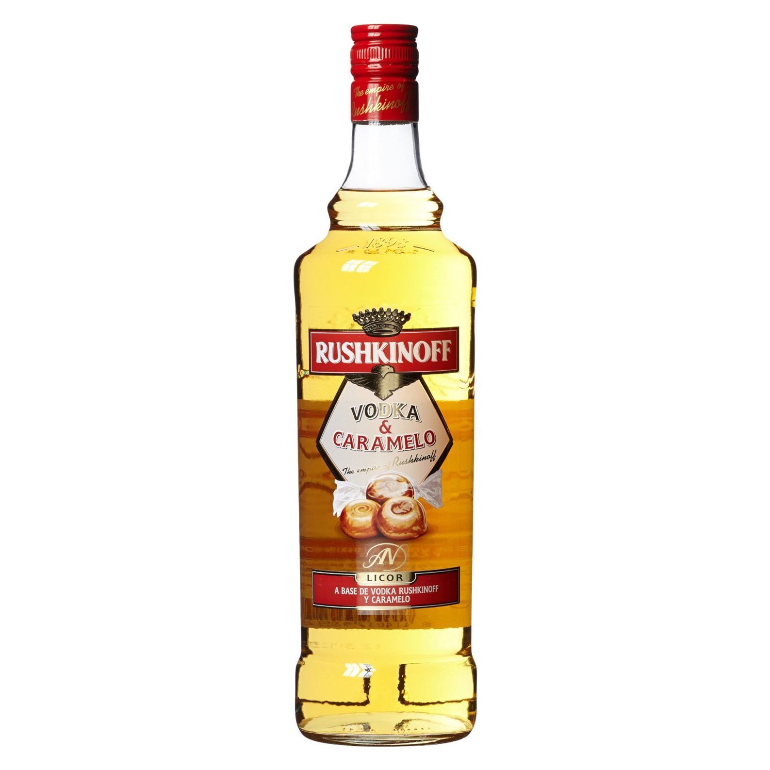 Rushkinoff Vodka & Caramel 1,0 Ltr. alc. 18 Vol.-%, Likör Mallorca